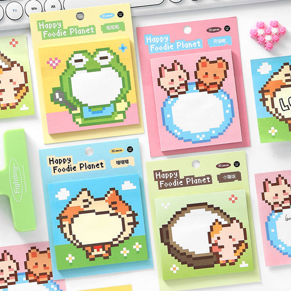 30PCS Foodie Planet Series note paper