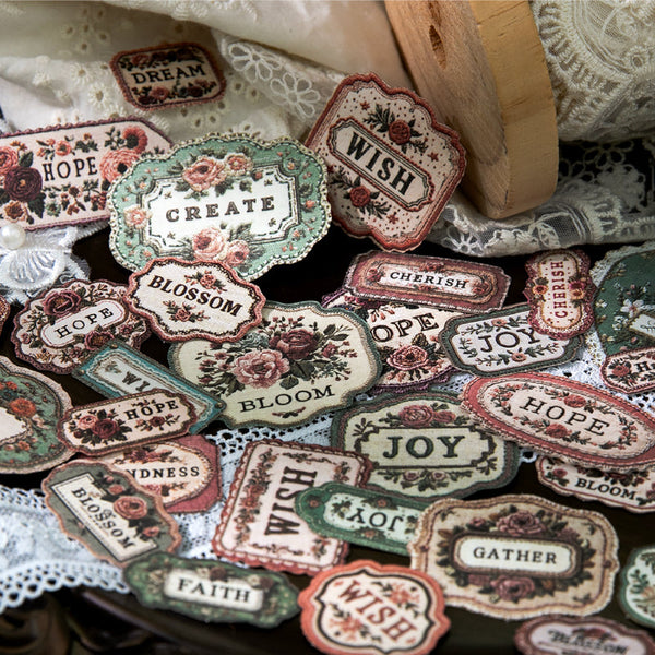 20PCS Collection cloth label series sticker