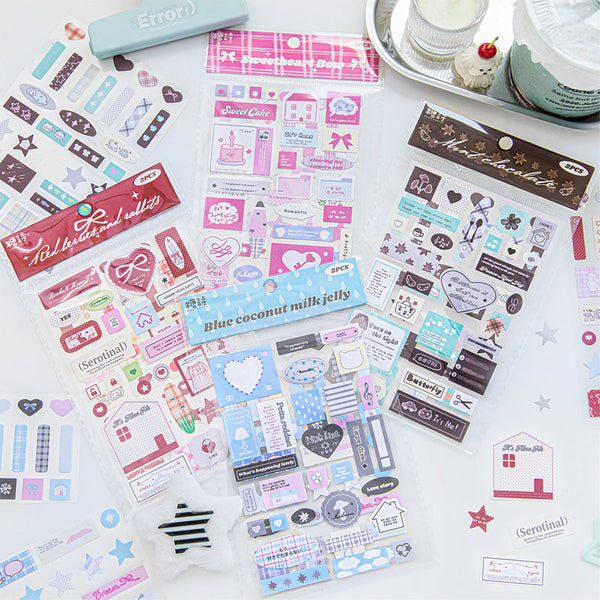 2PCS Heartbeat Test Series sticker