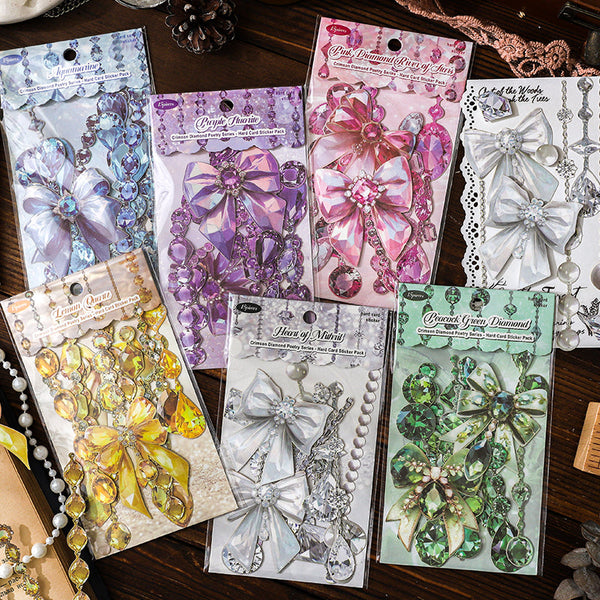 15PCS Crimson Diamond Poem Series sticker