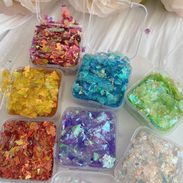 Color shell paper glitter