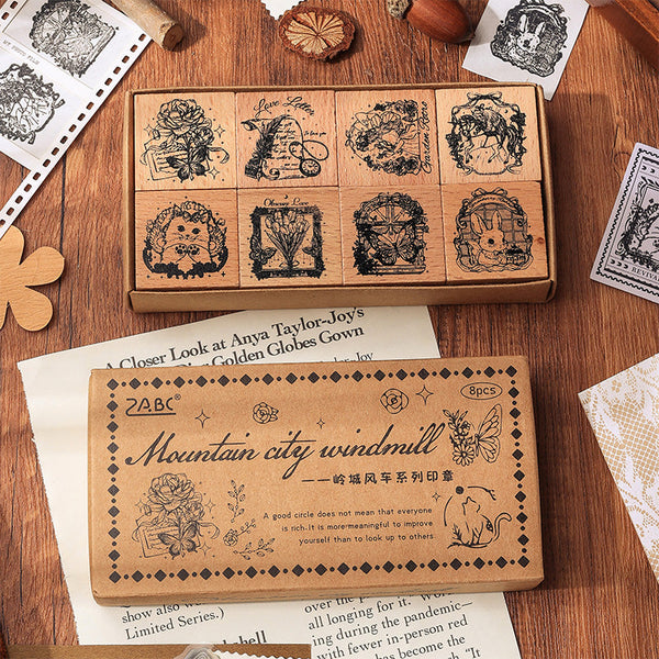 City windmill series stamp set