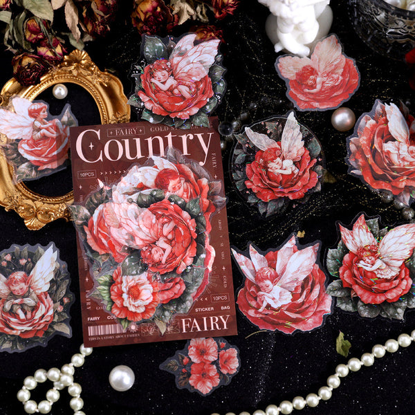 10PCS Fairy country series sticker