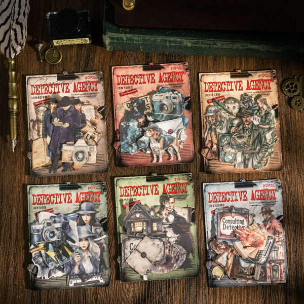 20PCS The Charlie Detective Agency series sticker