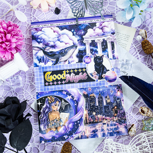 20PCS Good night series sticker book