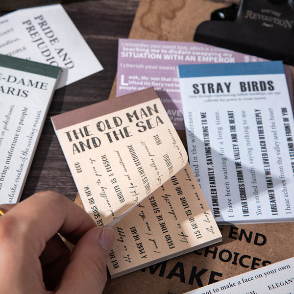 30PCS The Book Whisper Series note paper