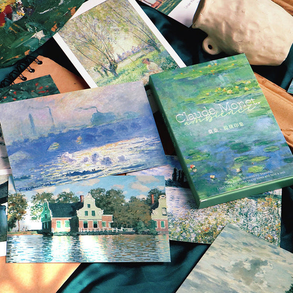 30 postales de la serie Monet Hazy Impression