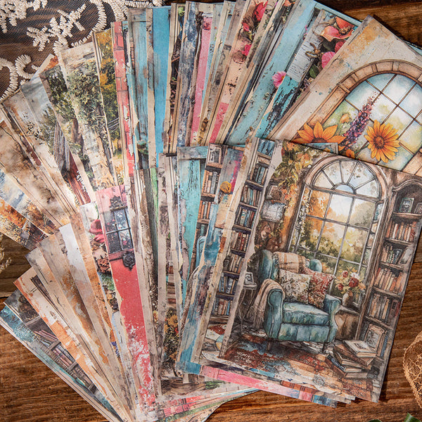 30PCS Window and Door Memories Series material paper