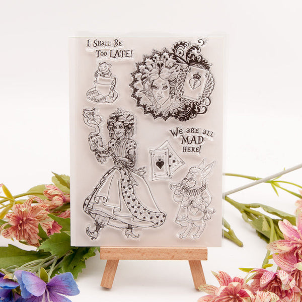 Clear silicone stamp