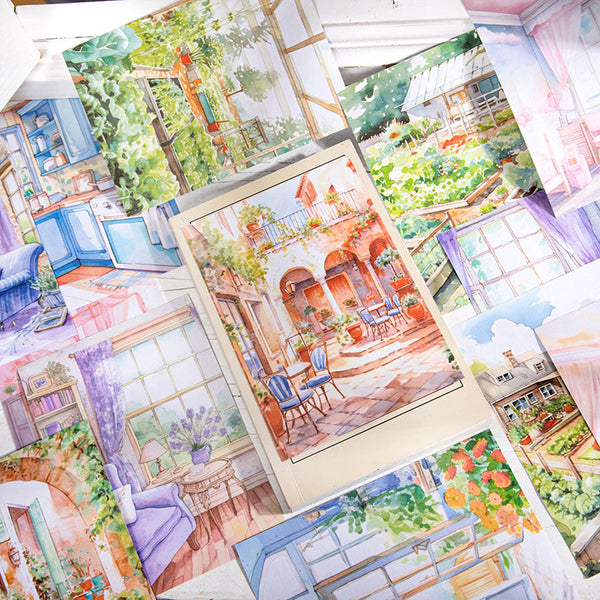 10PCS Healing Little Home Series sticker