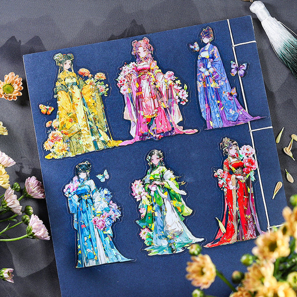 6PCS Goddess of Beauty series sticker