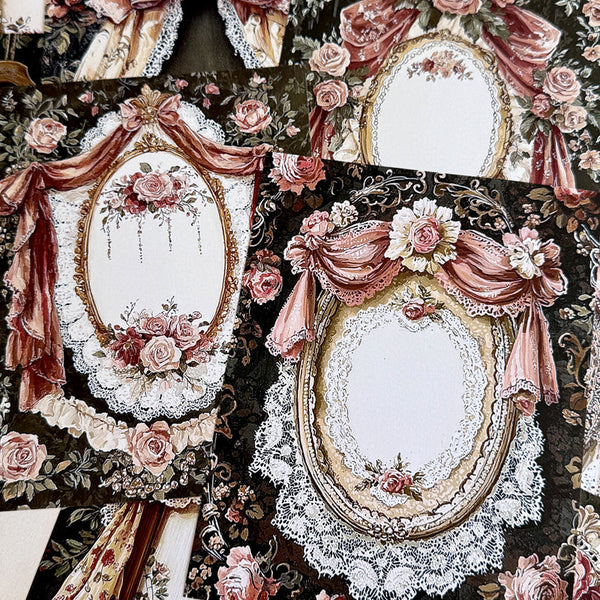 32PCS Retro lace background paper