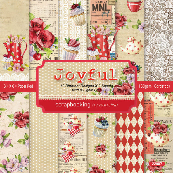 24PCS Joyful background paper