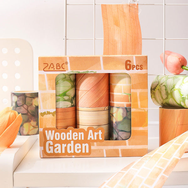 Wood art Garden series Washi Tape Set