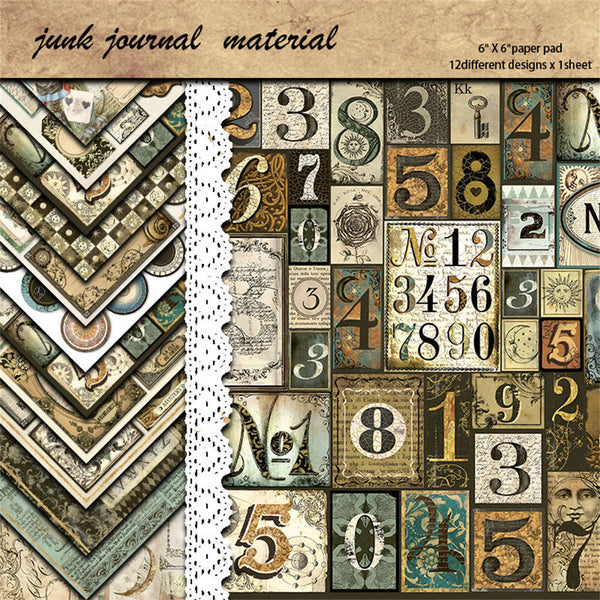 12PCS Alchemy material paper