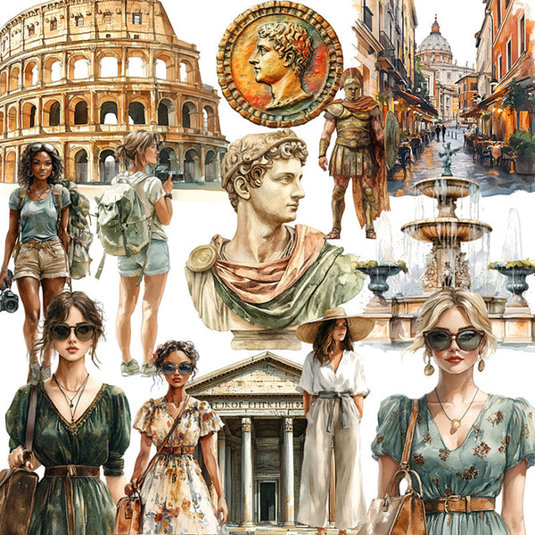 20PCS Retro Italy sticker