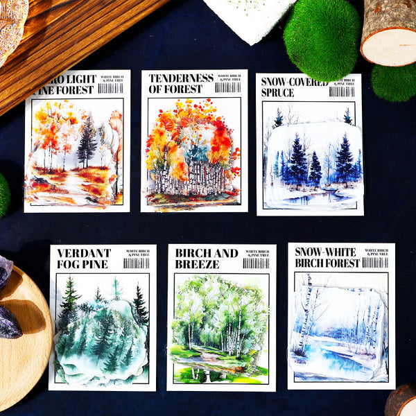 20PCS Birch and Pine series sticker
