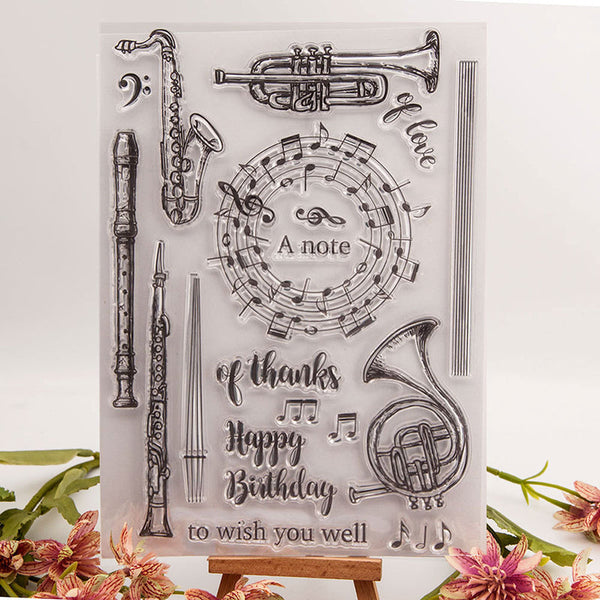 Clear silicone stamp