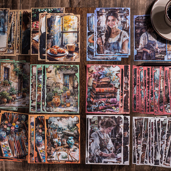 30PCS Weekend Diary Series material paper