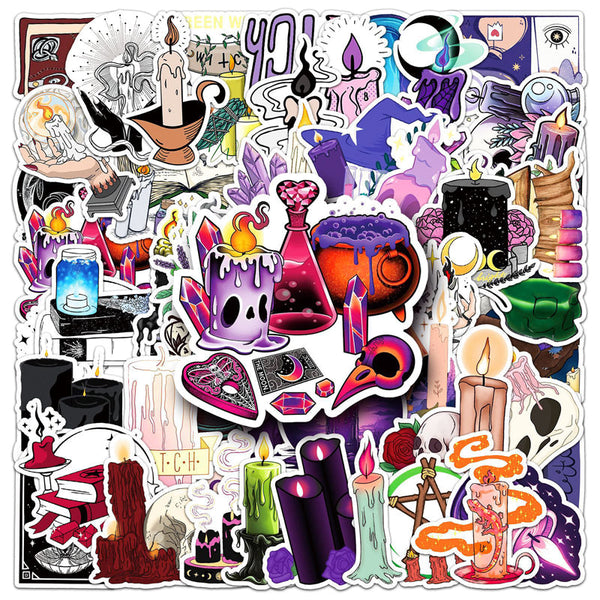 50PCS Candle Sticker