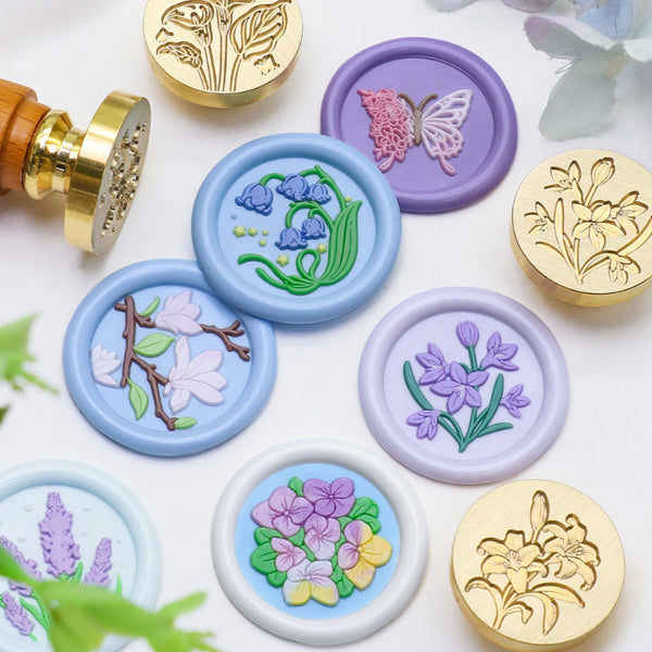 Green plant flower series Wax Seal Stamp