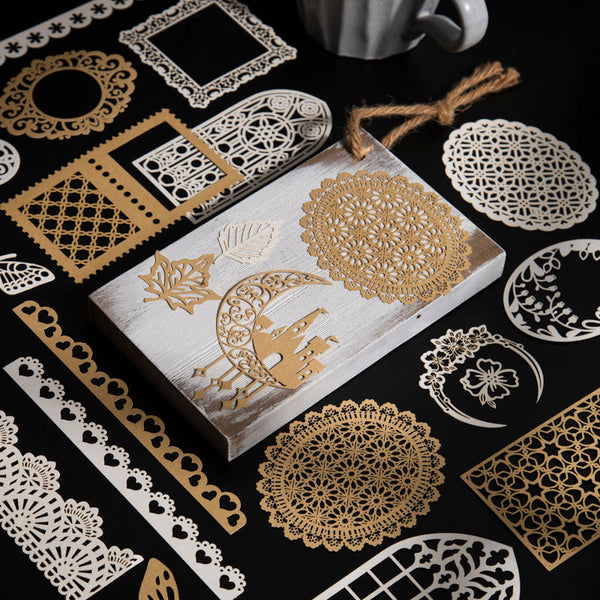 50 piezas de papel de la serie Lace Quest 