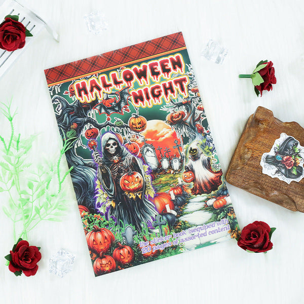 20PCS Halloween night series sticker book