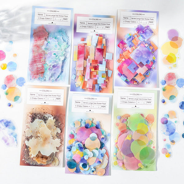 20PCS Crazy color series sticker