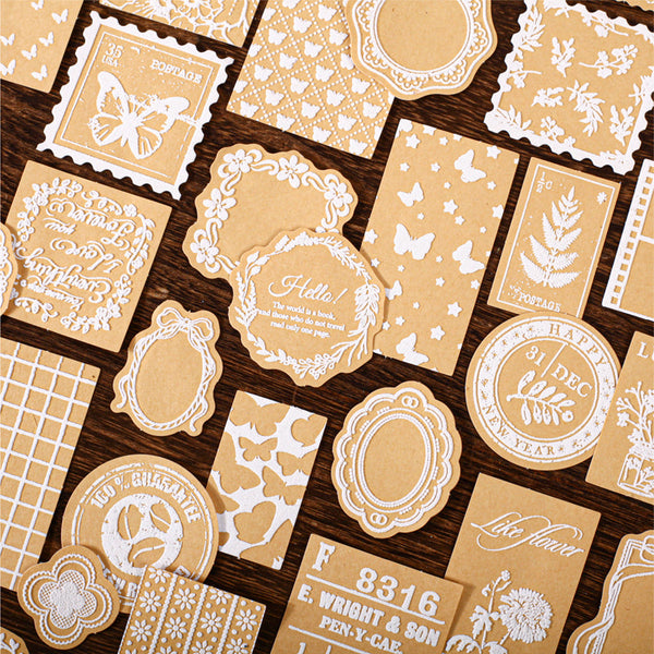 20PCS Thoughts of flowers shadows series sticker
