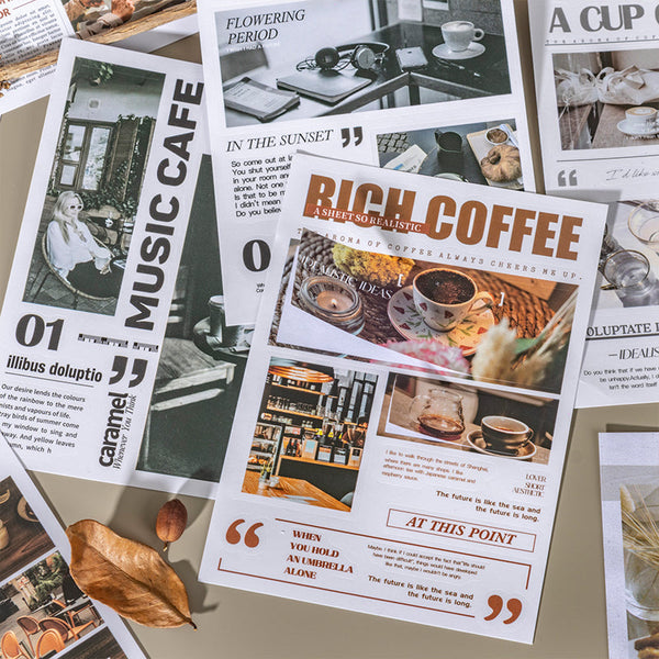 20-teiliges Stickerbuch der Kaffeemagazin-Serie 