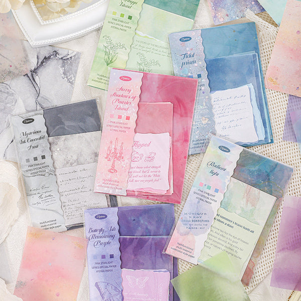 25PCS Pastel Starlight Series material paper