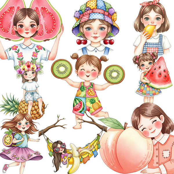 20PCS Fruit Girl sticker