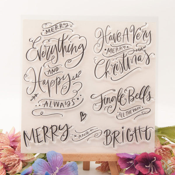 Clear silicone stamp