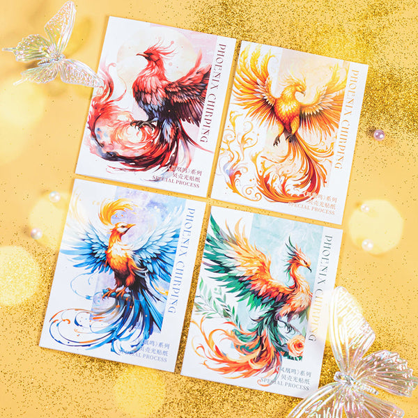 10PCS Phoenix Singing series sticker