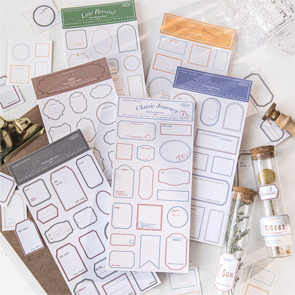 30PCS The Time Recorder Series note paper