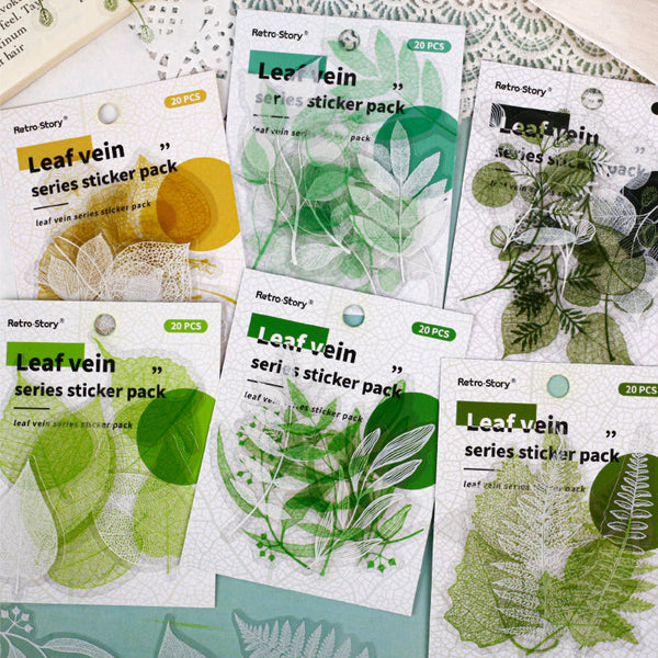 20PCS Leaf Series sticker