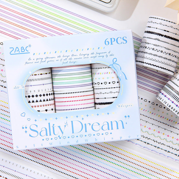 Clear salt time series Die Cutting Washi Tape Set