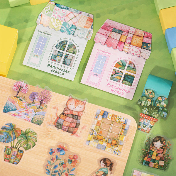 10PCS Patchwork world Series sticker