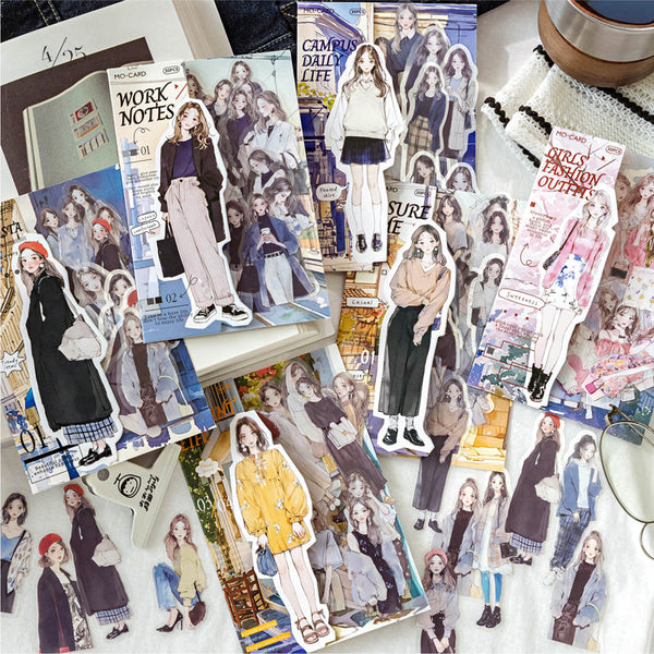 30PCS Today's outfit series sticker