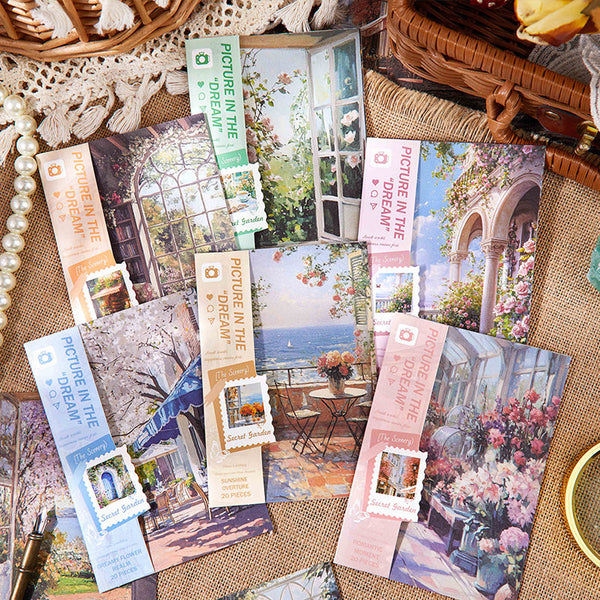 20PCS Dream Garden Series material paper