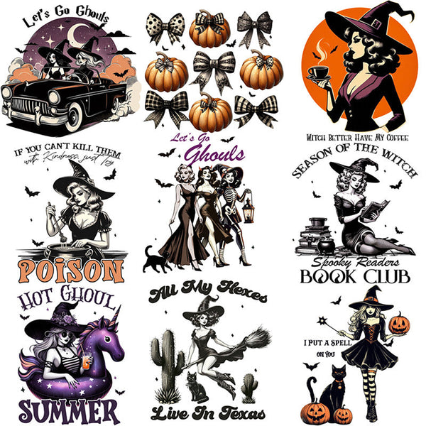 12PCS Retro Halloween sticker