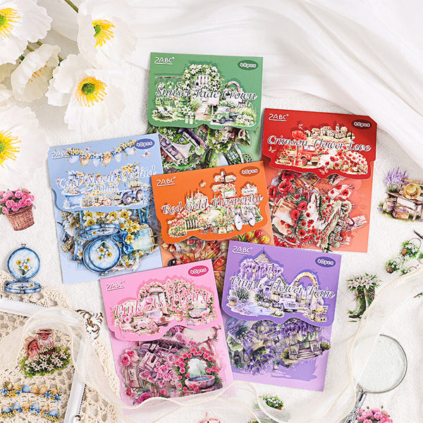 40PCS Dream Flower series sticker