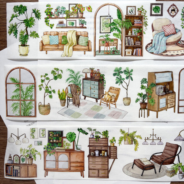 7.5cm*125cm My forest house Die Cutting Washi/PET Tape