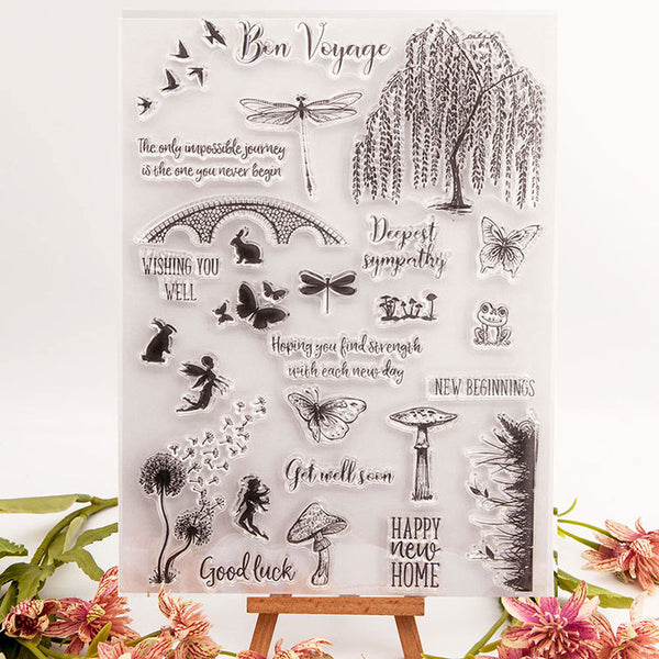 Clear silicone stamp