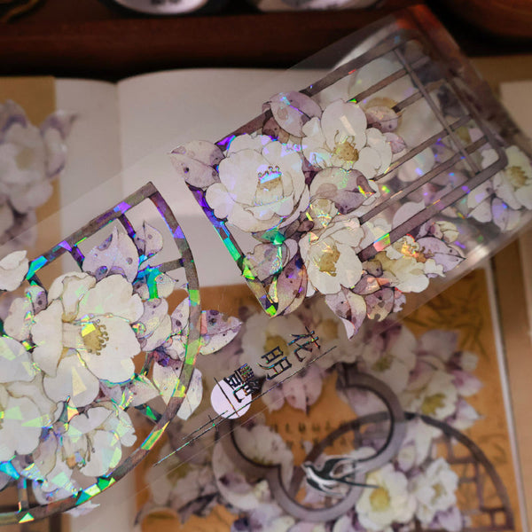 6cm*120cm Sparse shadows Washi/PET/Shell Light PET Tape