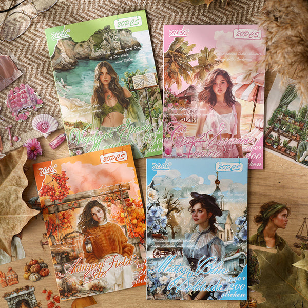 20PCS Poetic Tour Series sticker book