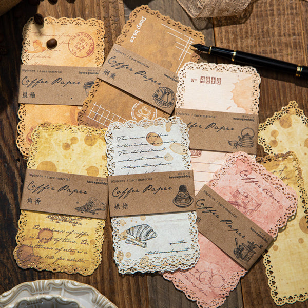 10PCS The Fragrant Notes Series material paper