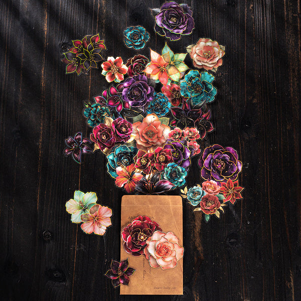 10PCS Flowering Instant Series sticker