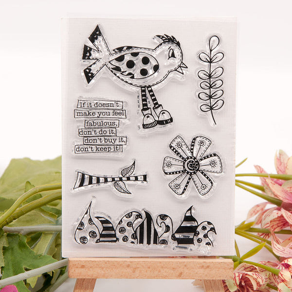 Clear silicone stamp