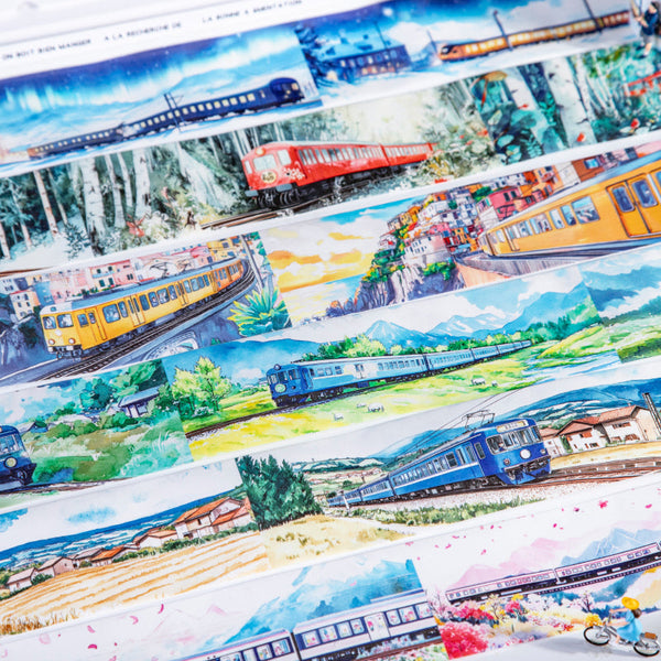 The train on the road series Washi Tape